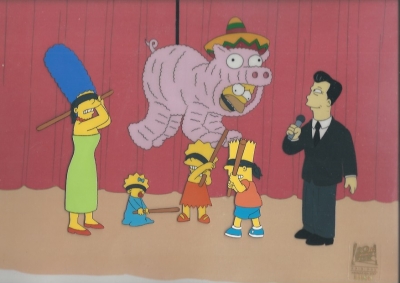 Simpsons Full Family - Homer, Marge, Bart, Lisa and Maggie pinata 