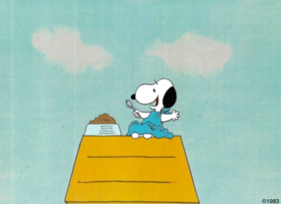 * SOLD * Snoopy on dog house 2