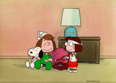 Snoopy, Peppermint Patty and Marcy