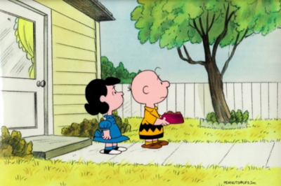 Charlie Brown and Lucy wonder