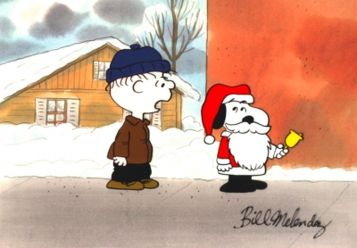 Linus and Santa Snoopy