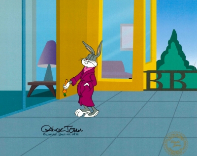 Bugs Bunny in robe walk