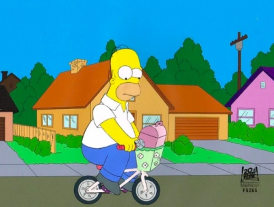 * SOLD* Homer on bike