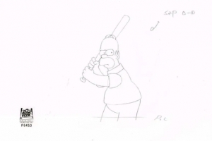 Homer with bat