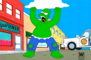 Homer Simpson as Hulk