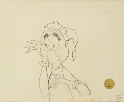 Grinch Listen original drawing