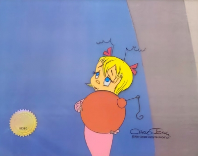 Cindy Lou Who with ornament 