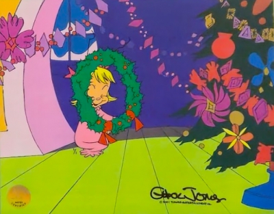 Cindy Lou Who 1/1 with matching production drawing